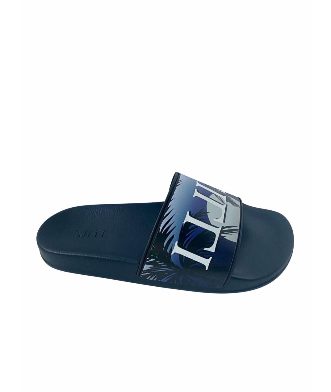 ZILLI Темно-синие низкие кроссовки / кеды, фото 1