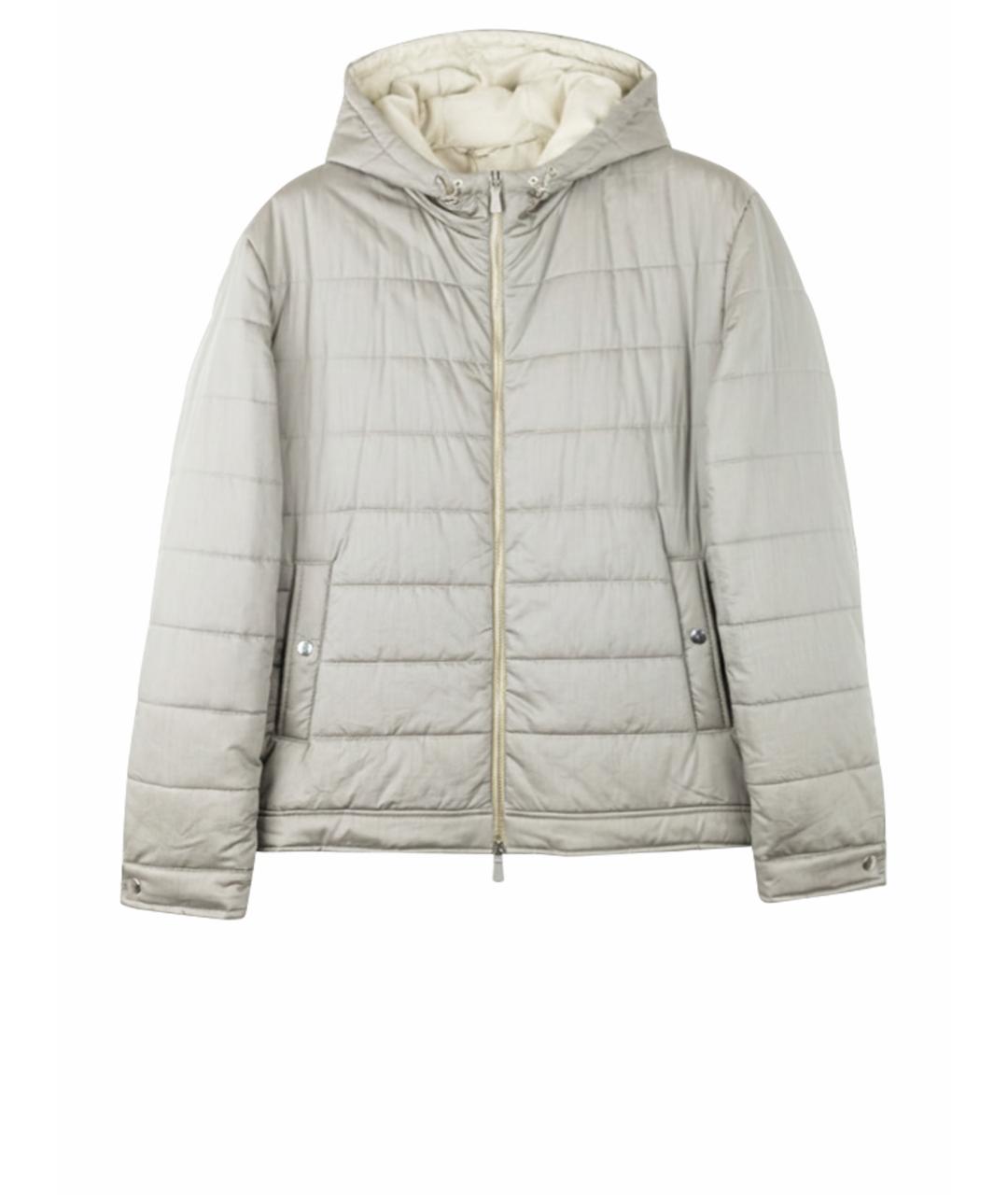 ELEVENTY Бежевая шелковая куртка, фото 1