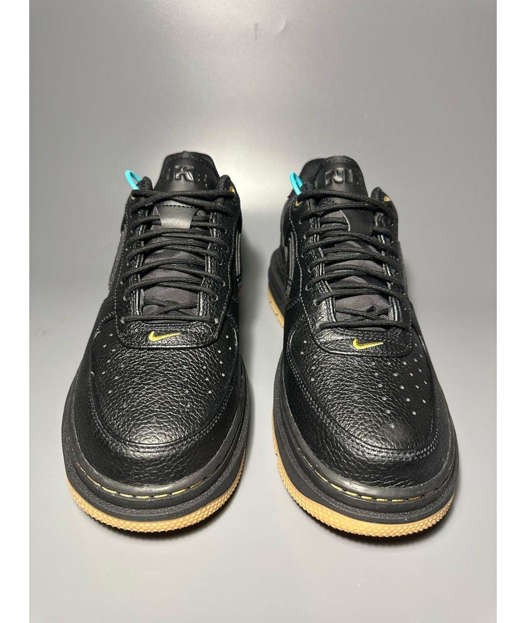 NIKE Черные кожаные низкие ботинки, фото 2