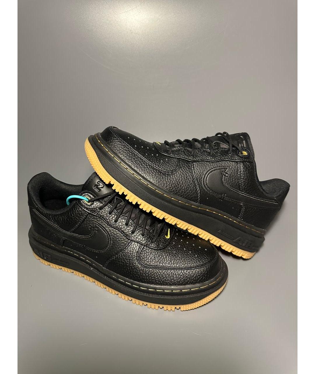 NIKE Черные кожаные низкие ботинки, фото 5