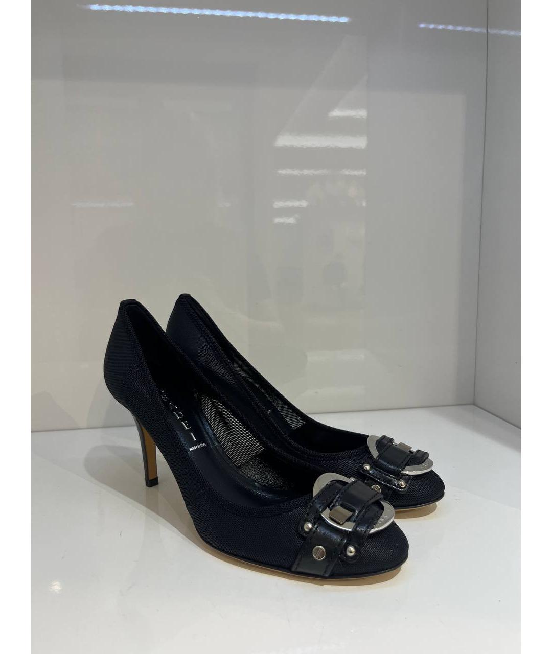 CASADEI Черные кожаные туфли, фото 4