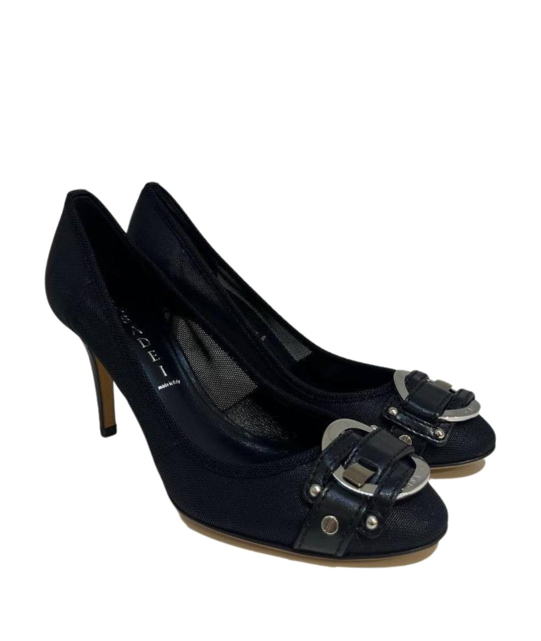 CASADEI Черные кожаные туфли, фото 1