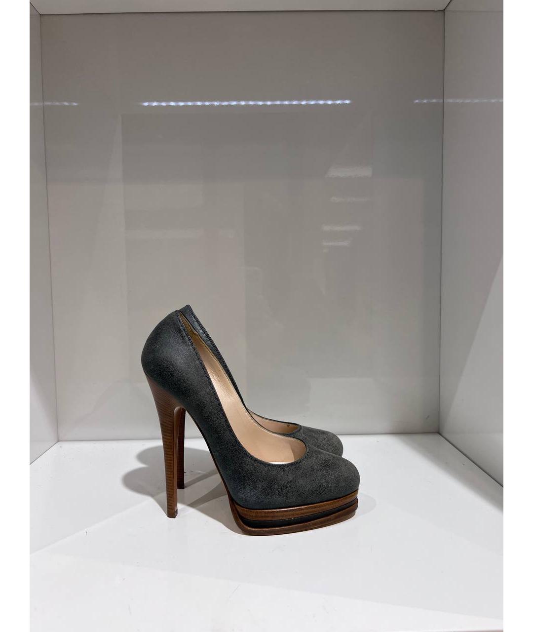 CASADEI Серые замшевые туфли, фото 3