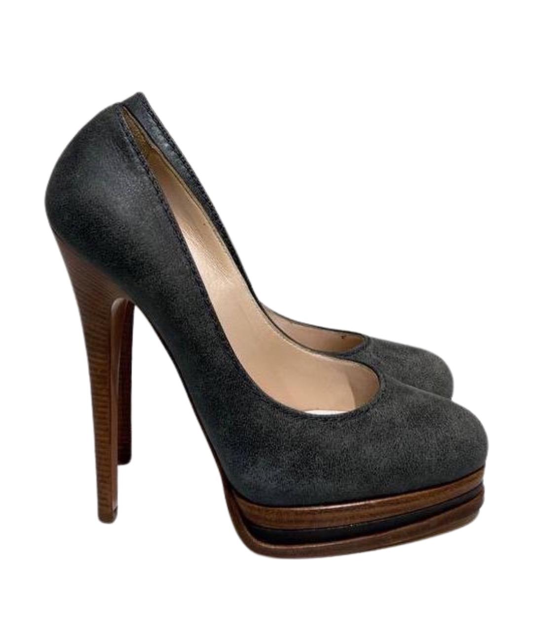 CASADEI Серые замшевые туфли, фото 5