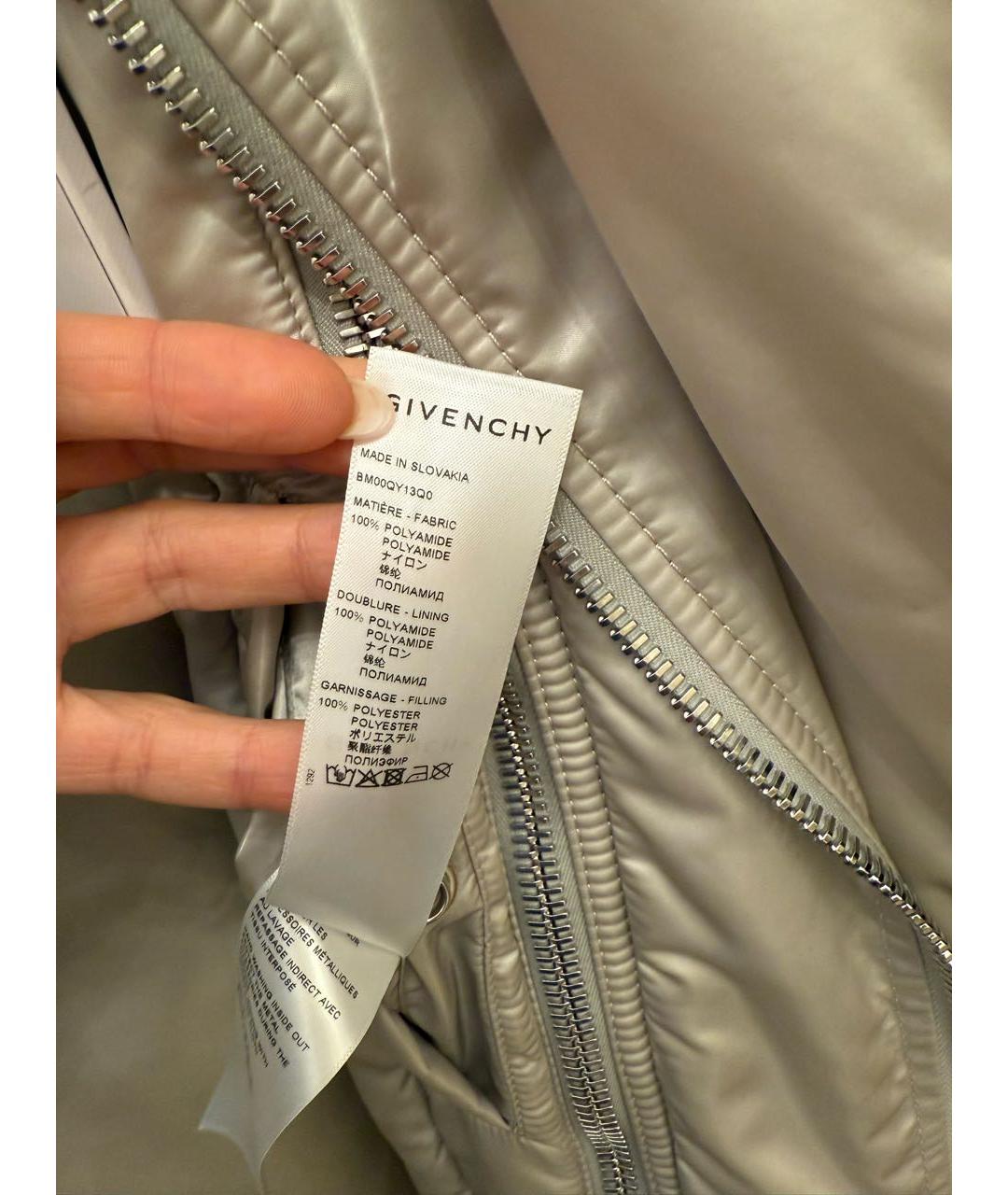 GIVENCHY Серая полиамидовая парка, фото 7