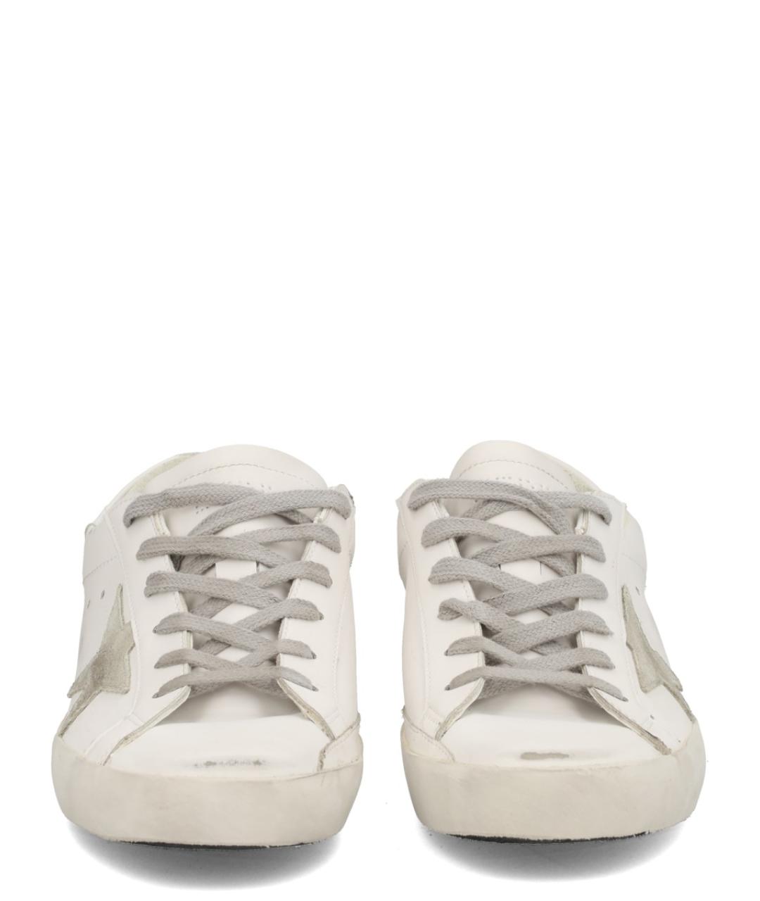 GOLDEN GOOSE DELUXE BRAND Белые кожаные кеды, фото 2