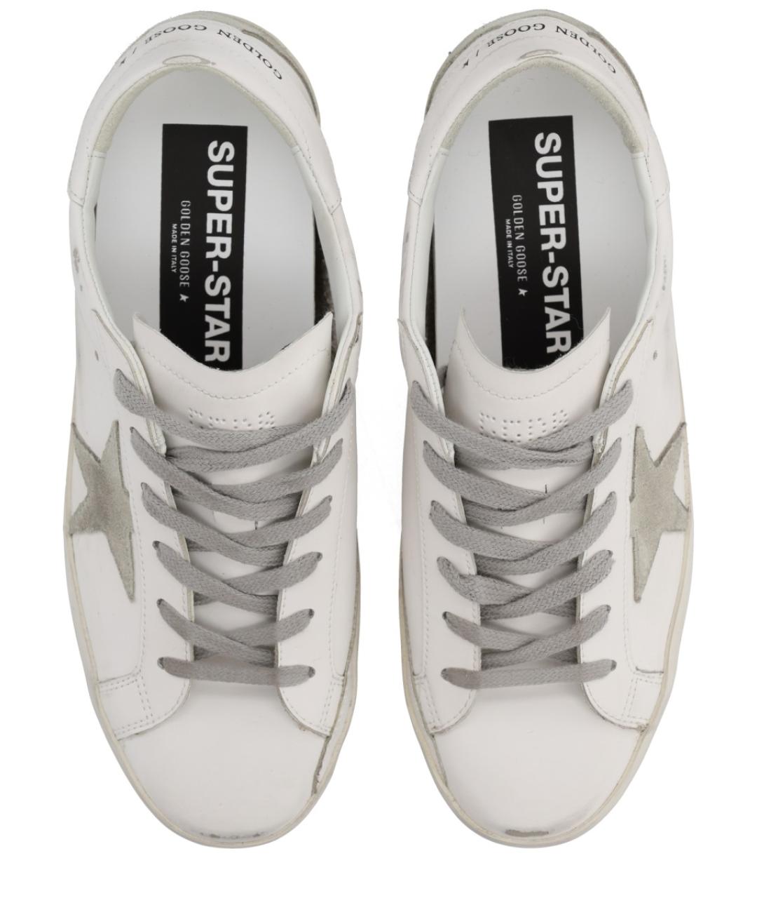 GOLDEN GOOSE DELUXE BRAND Белые кожаные кеды, фото 4