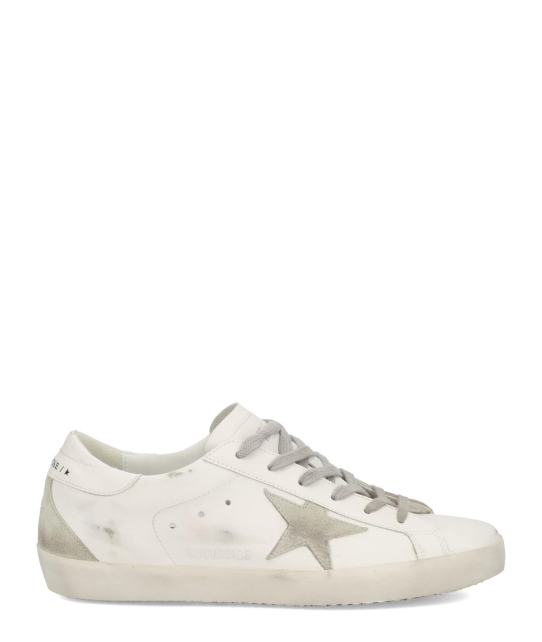 GOLDEN GOOSE DELUXE BRAND Белые кожаные кеды, фото 1