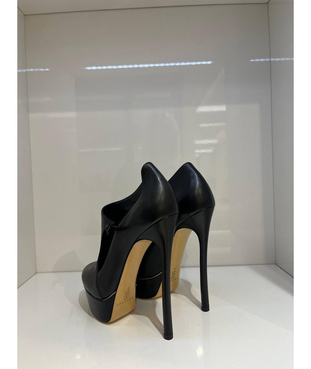 CASADEI Черные кожаные ботильоны, фото 3