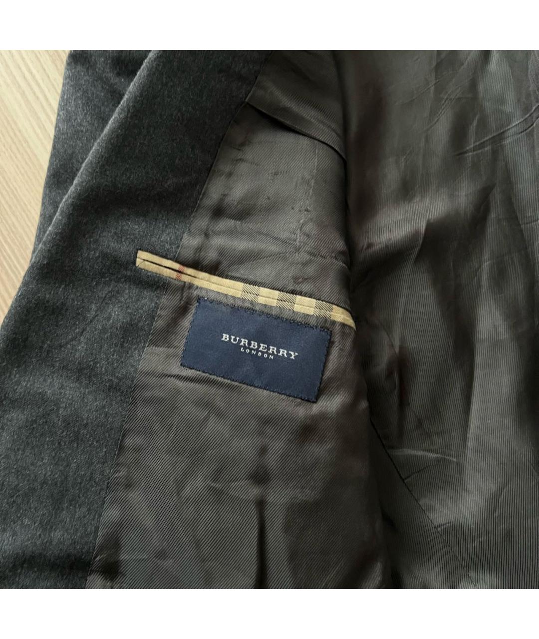 BURBERRY Серый классический костюм, фото 4