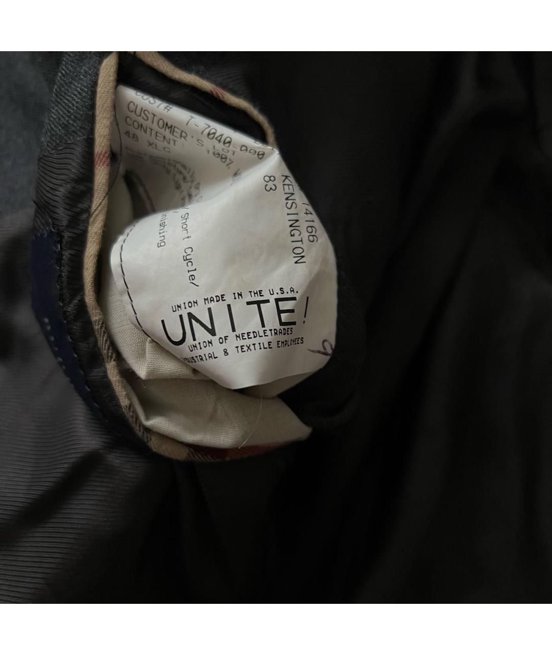 BURBERRY Серый классический костюм, фото 6