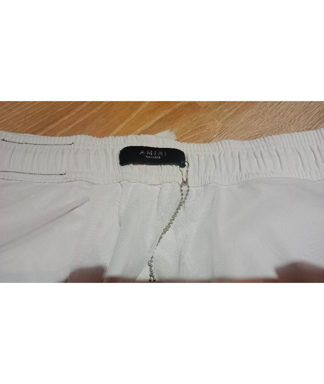 AMIRI Белые полиэстеровые шорты, фото 3