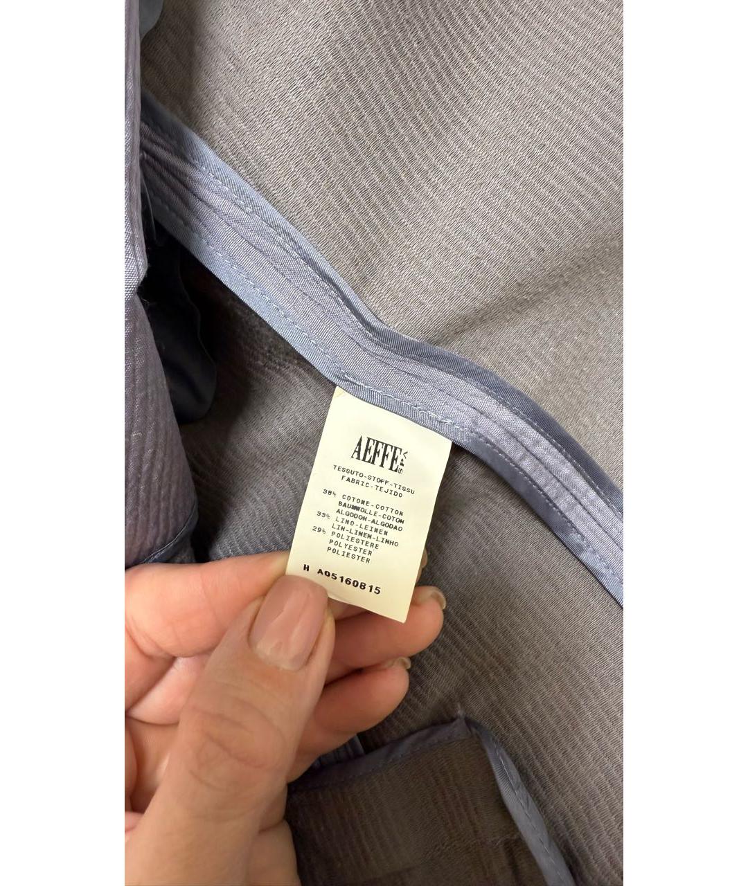 MOSCHINO Фиолетовый хлопковый жакет/пиджак, фото 6