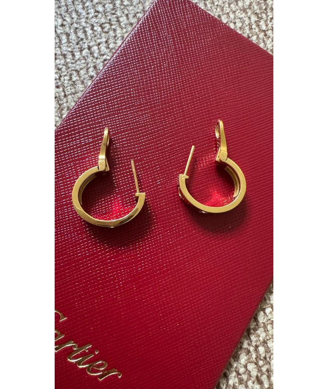 CARTIER Золотые серьги из желтого золота, фото 3