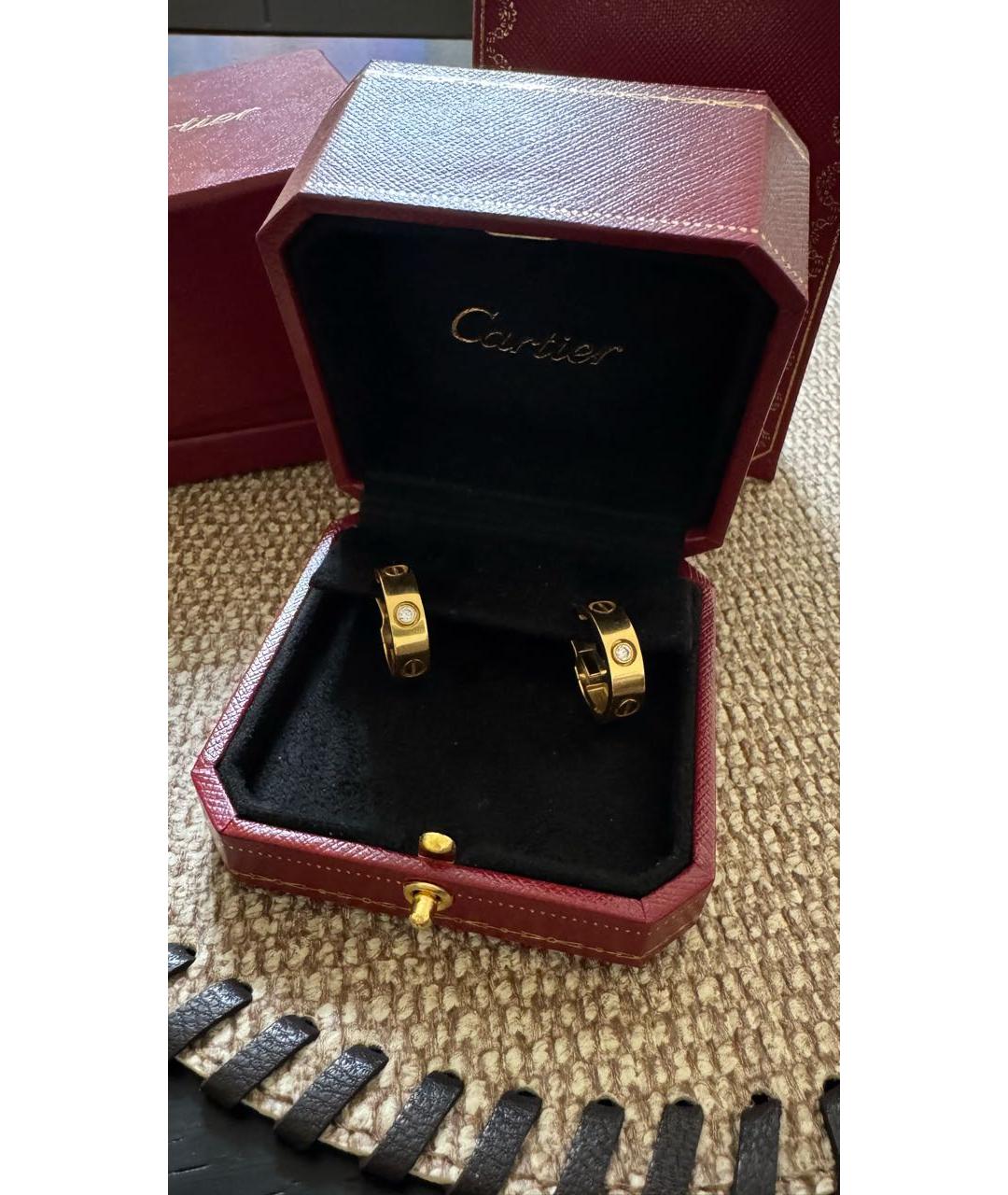 CARTIER Золотые серьги из желтого золота, фото 7