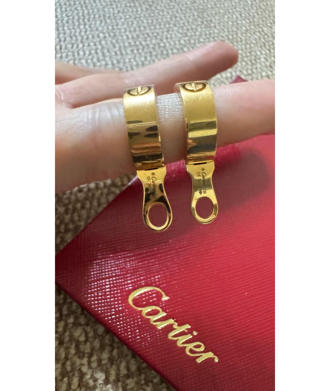 CARTIER Золотые серьги из желтого золота, фото 5