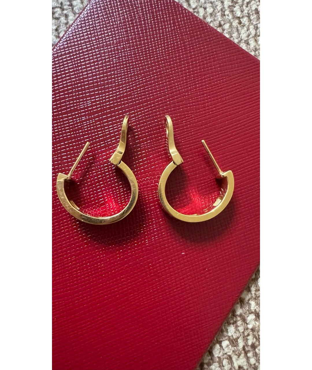 CARTIER Золотые серьги из желтого золота, фото 4