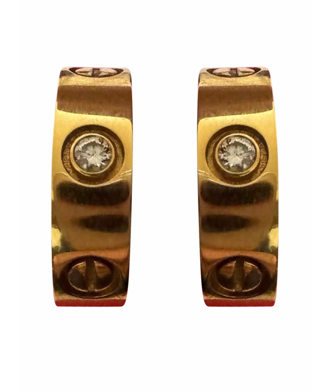 CARTIER Золотые серьги из желтого золота, фото 1