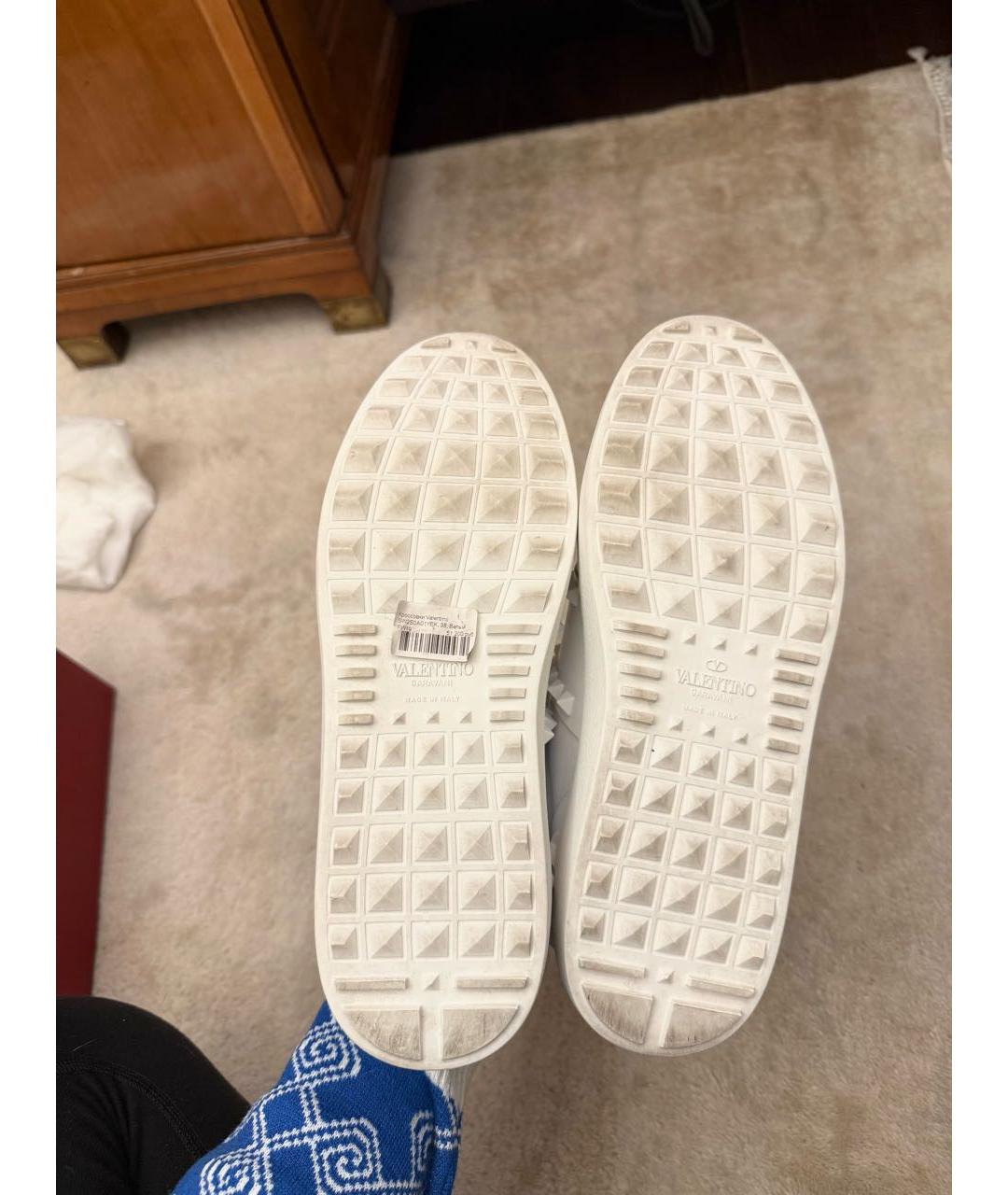 VALENTINO Белые кожаные кеды, фото 7