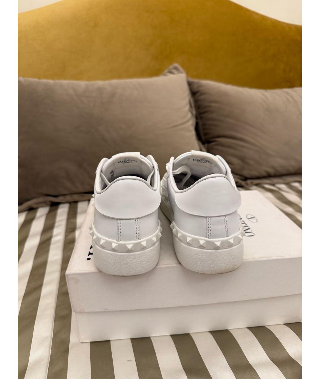 VALENTINO Белые кожаные кеды, фото 4
