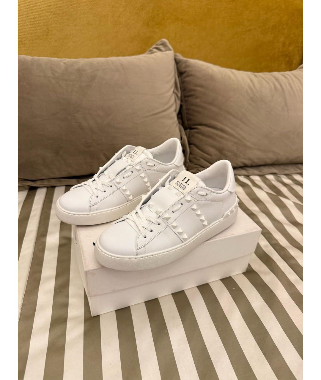 VALENTINO Белые кожаные кеды, фото 5