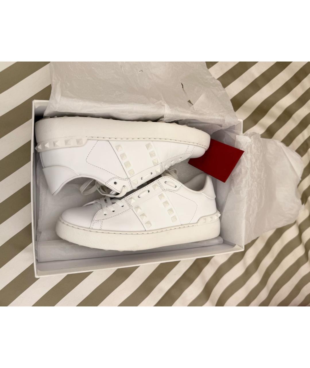 VALENTINO Белые кожаные кеды, фото 9