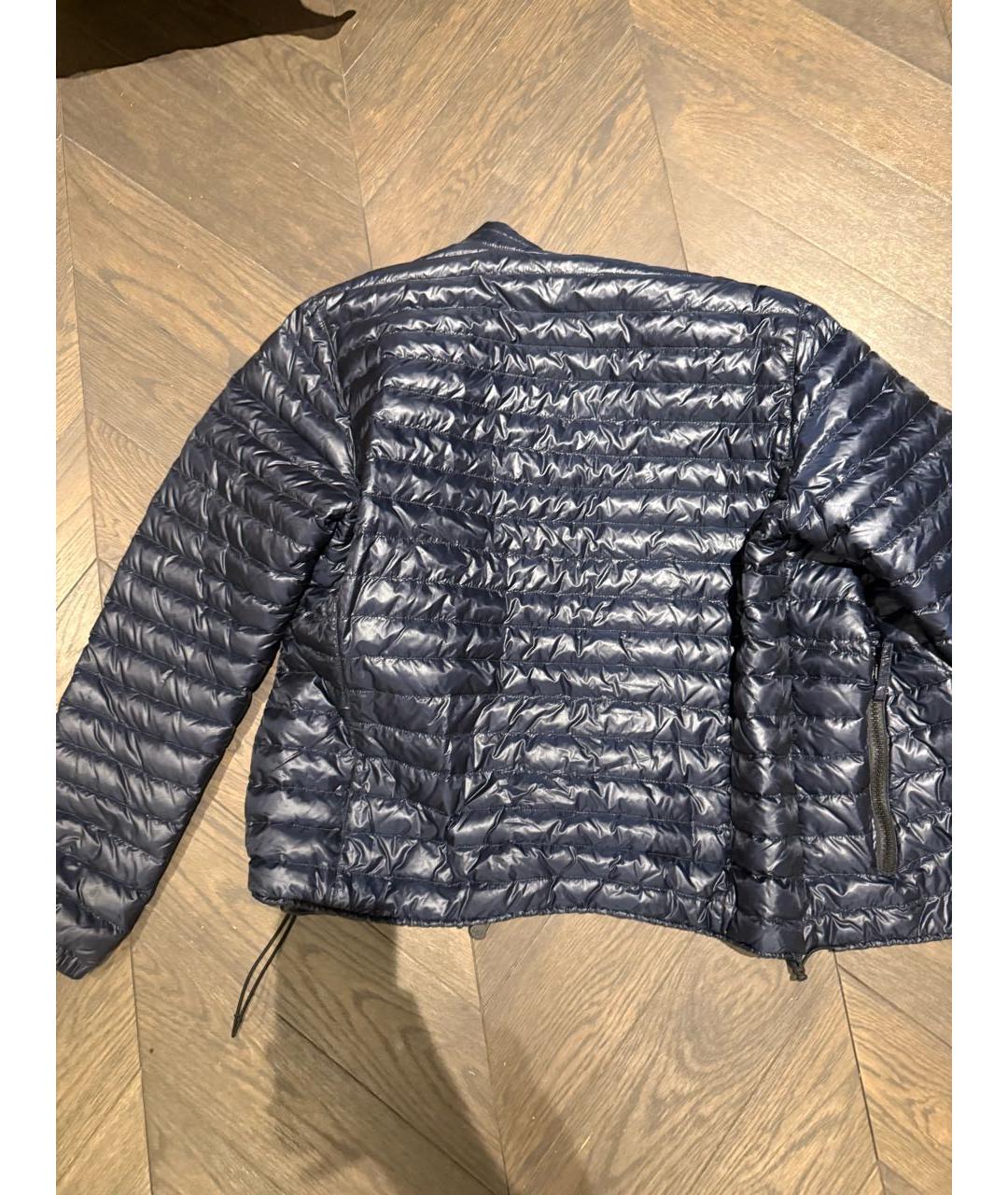 DUVETICA Темно-синий пуховик, фото 2
