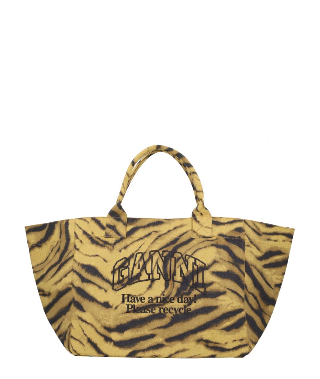 GANNI Мульти хлопковая сумка тоут, фото 2