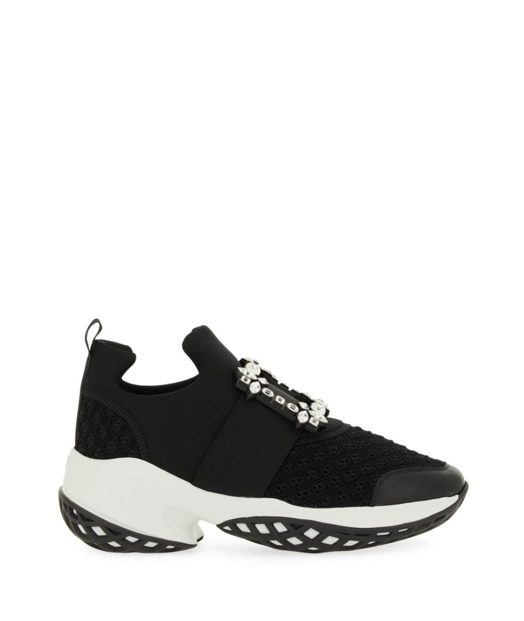 ROGER VIVIER Черные текстильные кроссовки, фото 1