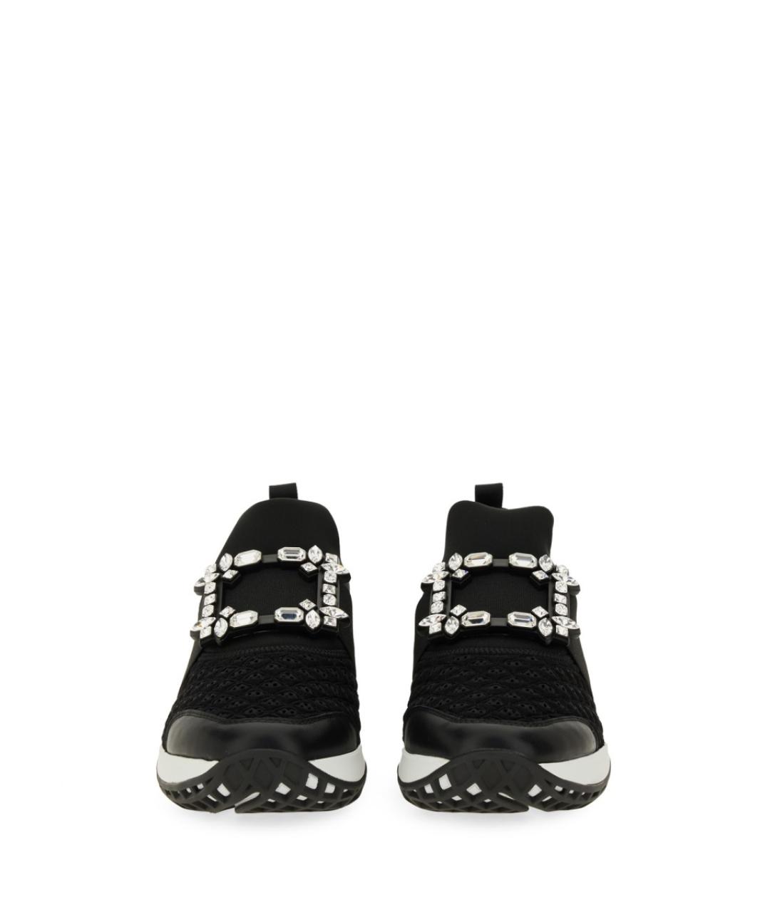 ROGER VIVIER Черные текстильные кроссовки, фото 3