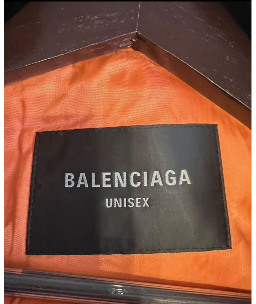 BALENCIAGA Черная синтетическая куртка, фото 4