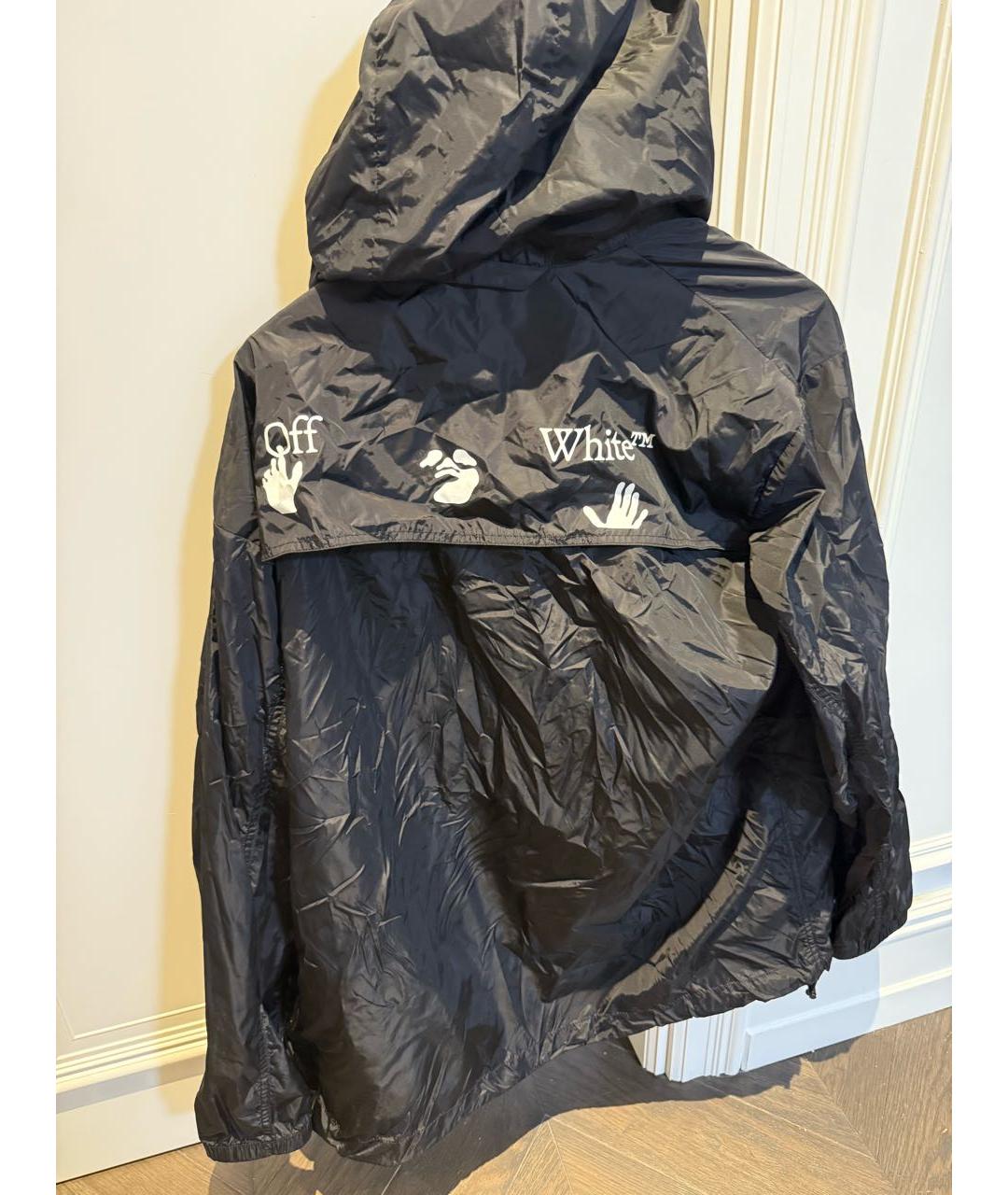 OFF-WHITE Черная полиэстеровая куртка, фото 2