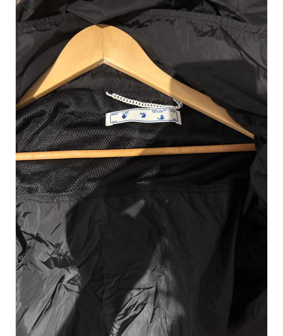 OFF-WHITE Черная полиэстеровая куртка, фото 4