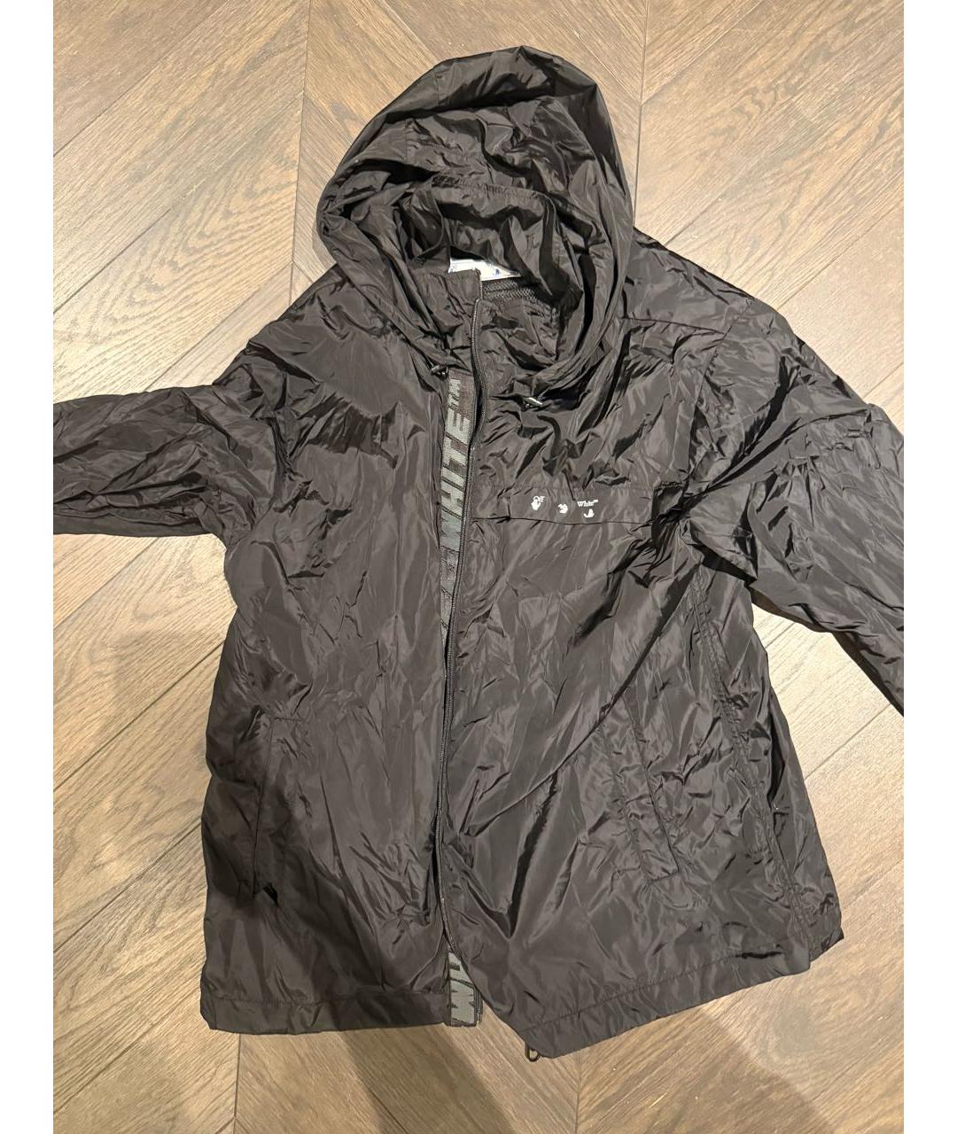 OFF-WHITE Черная полиэстеровая куртка, фото 5