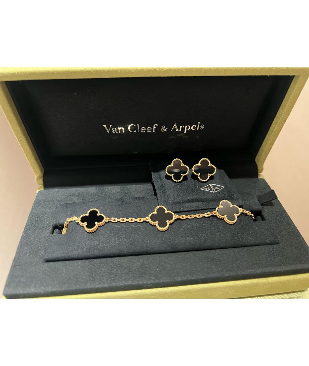 VAN CLEEF & ARPELS Черный браслет из желтого золота, фото 2