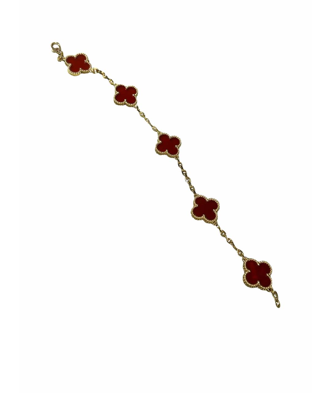 VAN CLEEF & ARPELS Красный браслет из желтого золота, фото 1