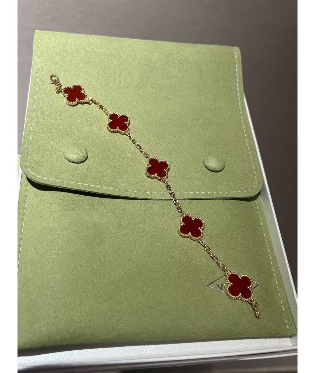 VAN CLEEF & ARPELS Красный браслет из желтого золота, фото 3