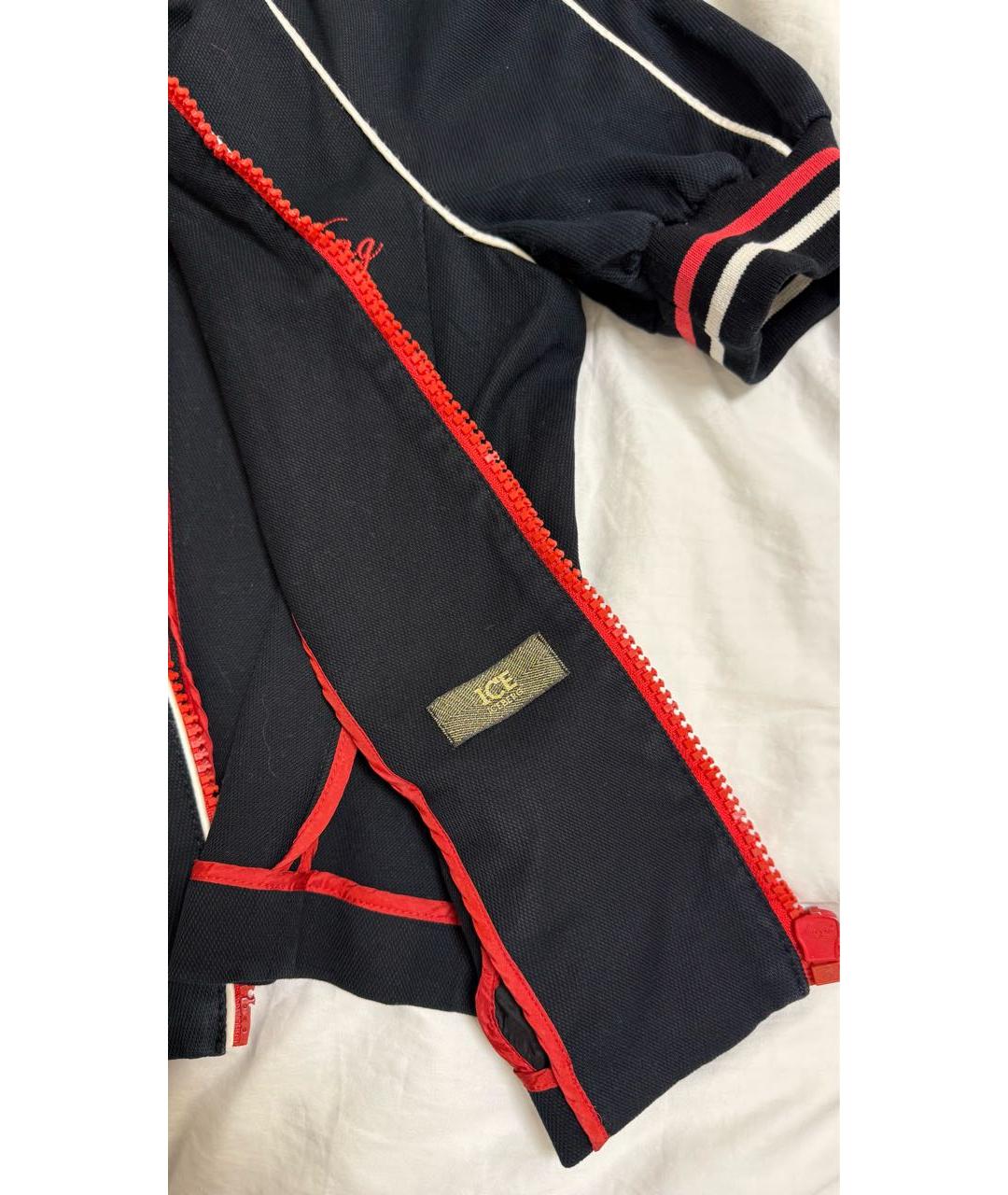 ICEBERG Черный хлопковый жакет/пиджак, фото 3