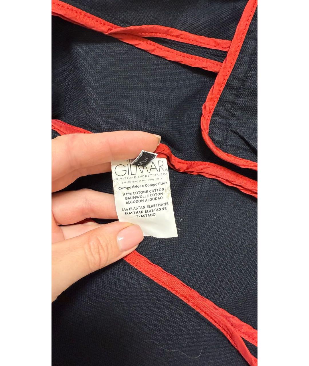 ICEBERG Черный хлопковый жакет/пиджак, фото 4