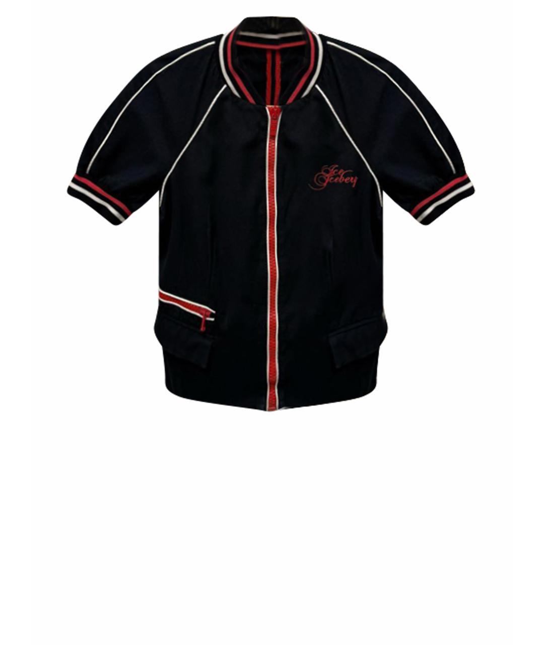 ICEBERG Черный хлопковый жакет/пиджак, фото 1