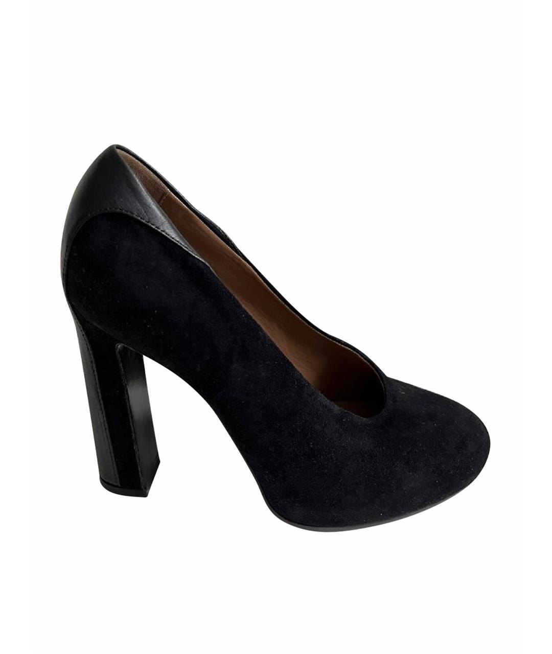 HERMES Черные замшевые туфли, фото 8