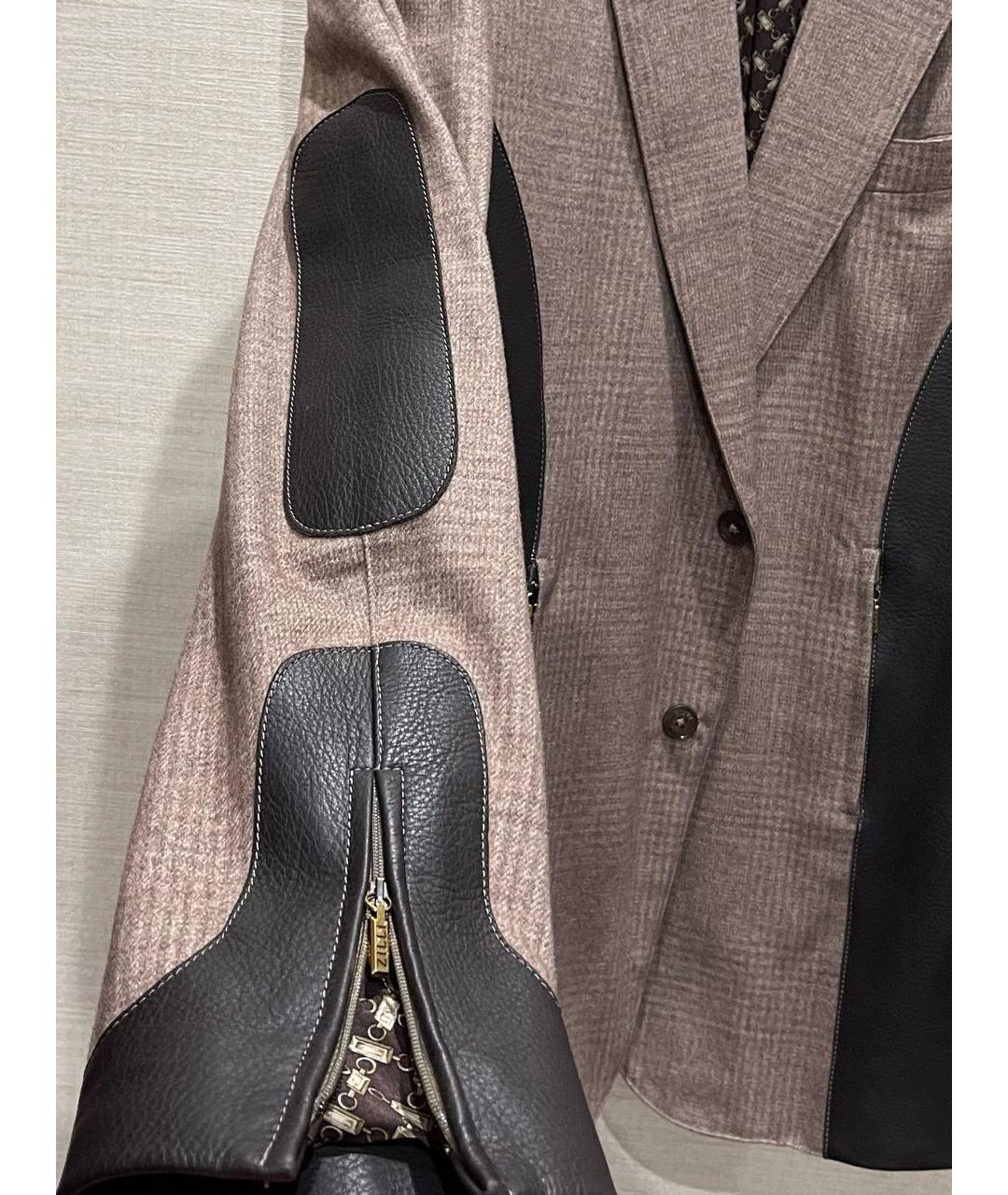 ZILLI Коричневый кашемировый пиджак, фото 4