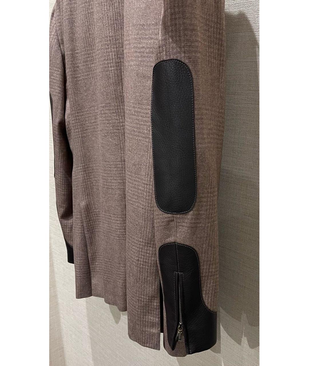 ZILLI Коричневый кашемировый пиджак, фото 7