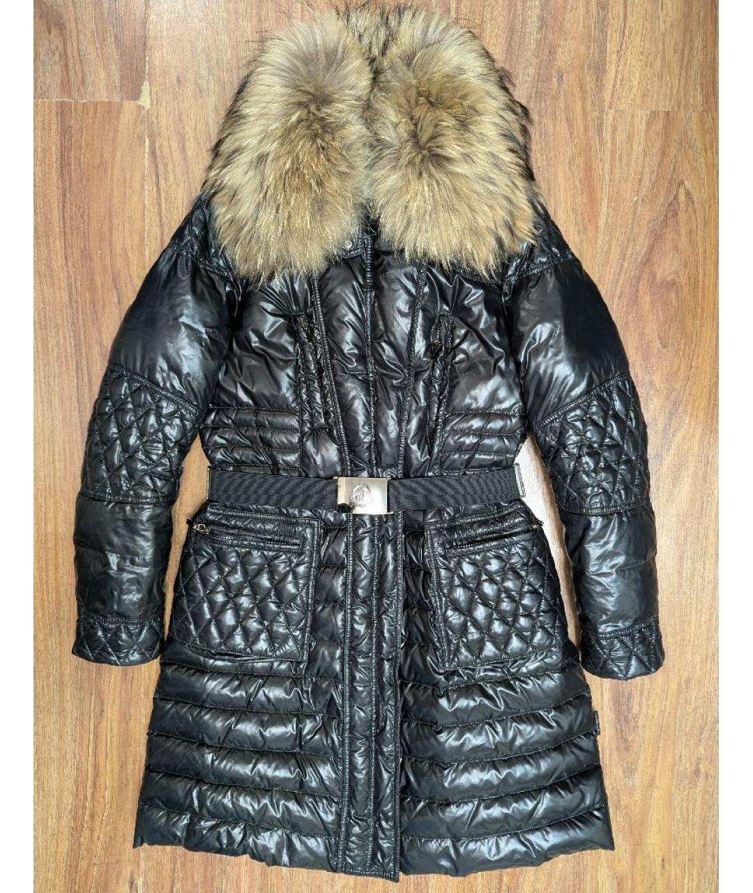 MONCLER Черный полиамидовый пуховик, фото 9