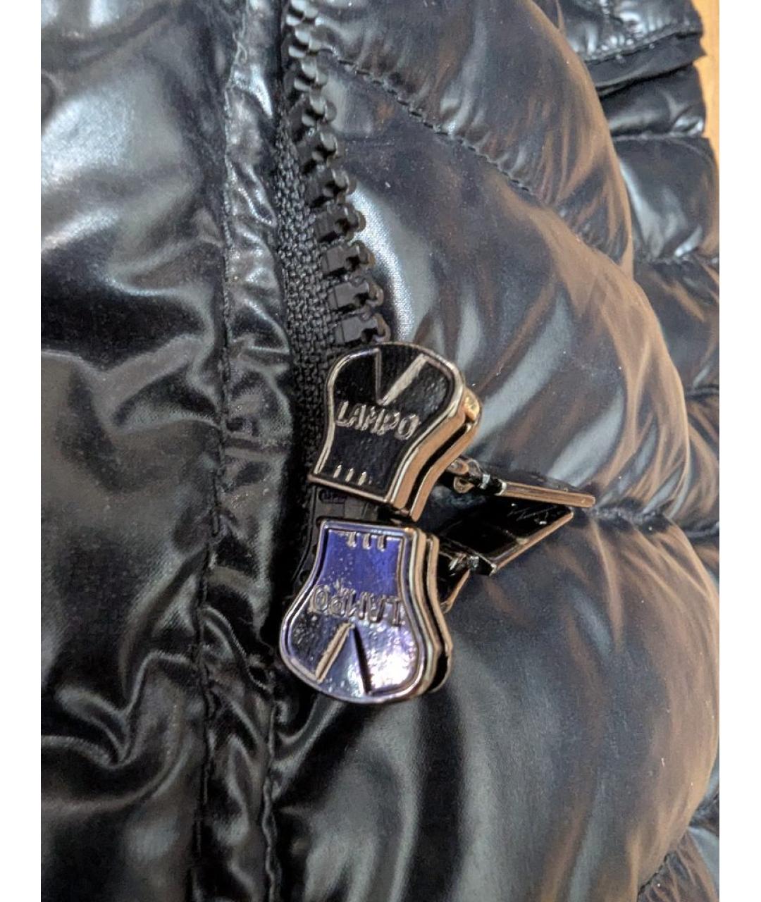 MONCLER Черный полиамидовый пуховик, фото 8