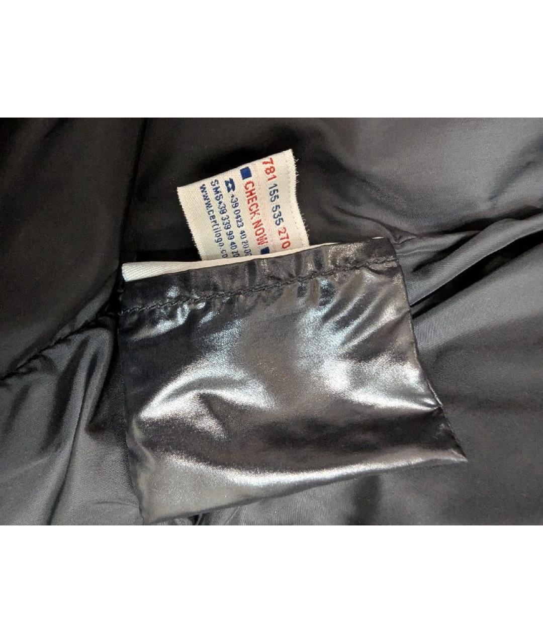 MONCLER Черный полиамидовый пуховик, фото 5