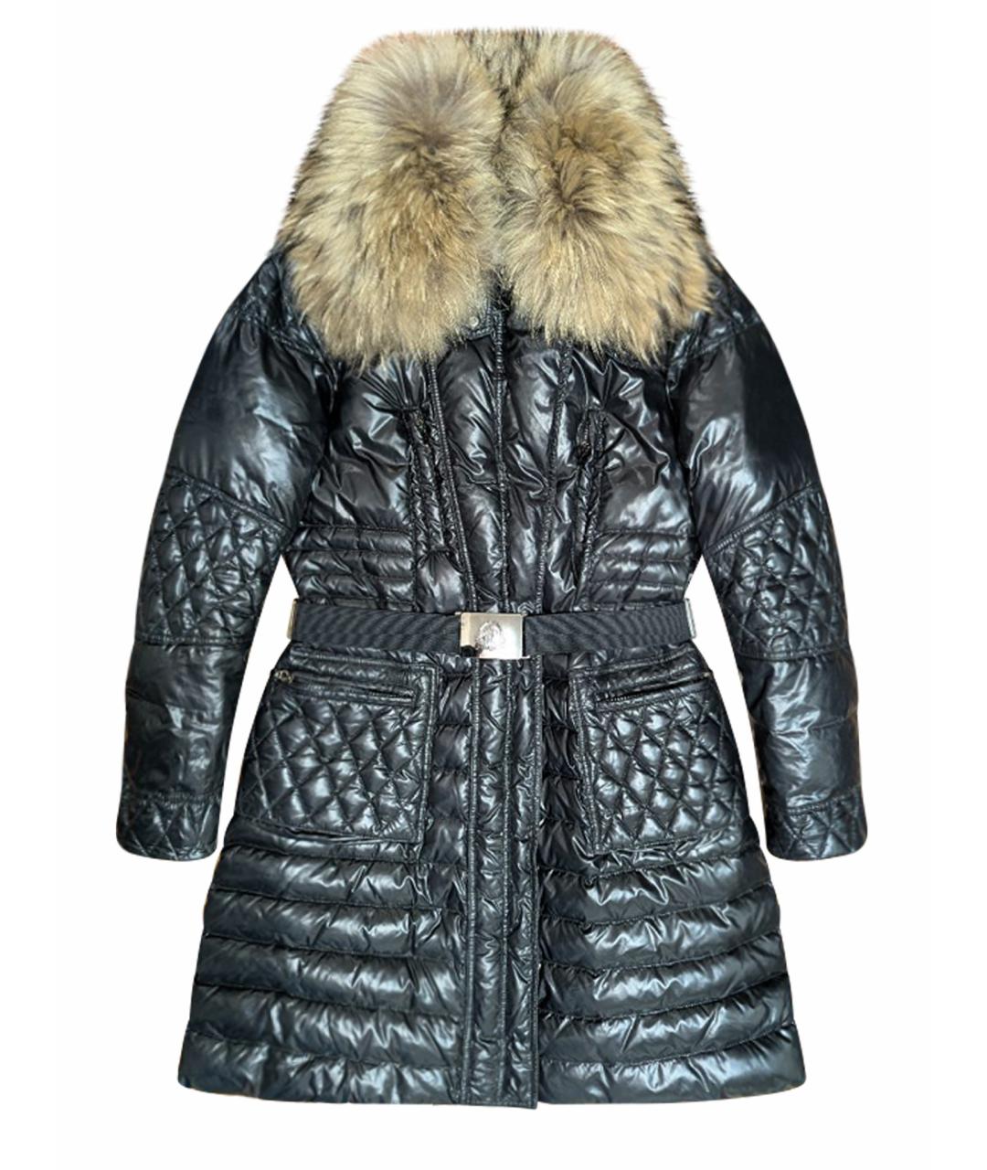 MONCLER Черный полиамидовый пуховик, фото 1