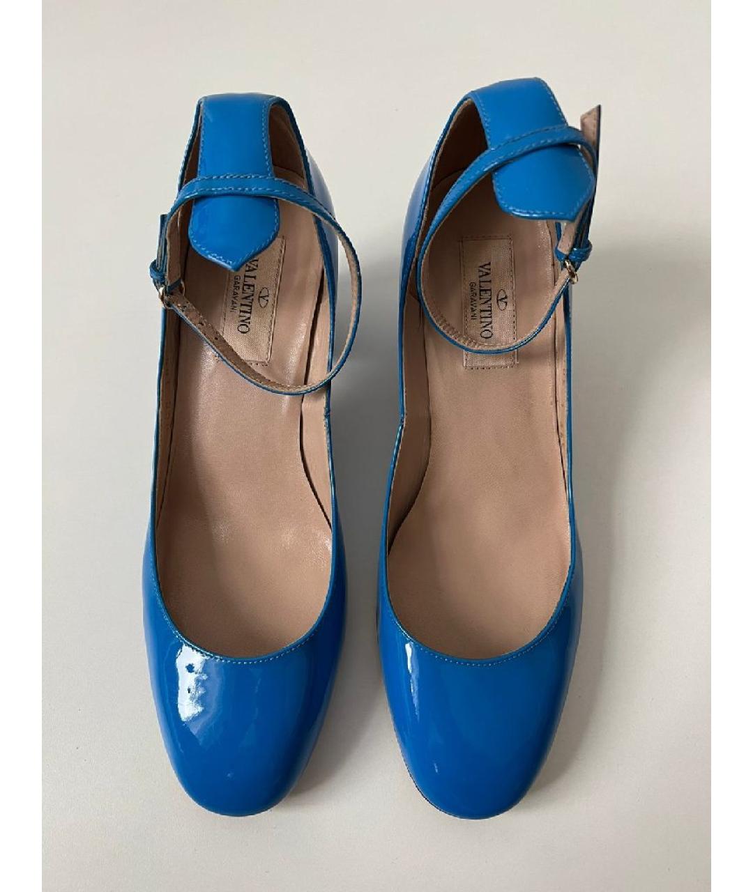 VALENTINO Синие туфли из лакированной кожи, фото 2