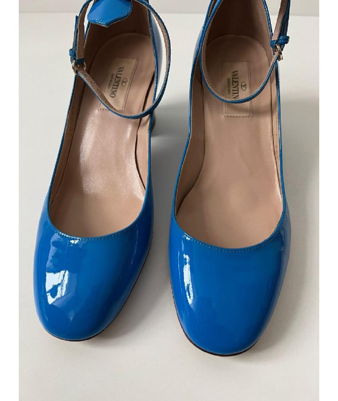 VALENTINO Синие туфли из лакированной кожи, фото 8