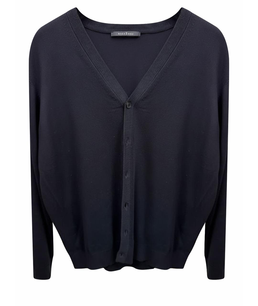 JOHN RICHMOND Черный вискозный кардиган, фото 1